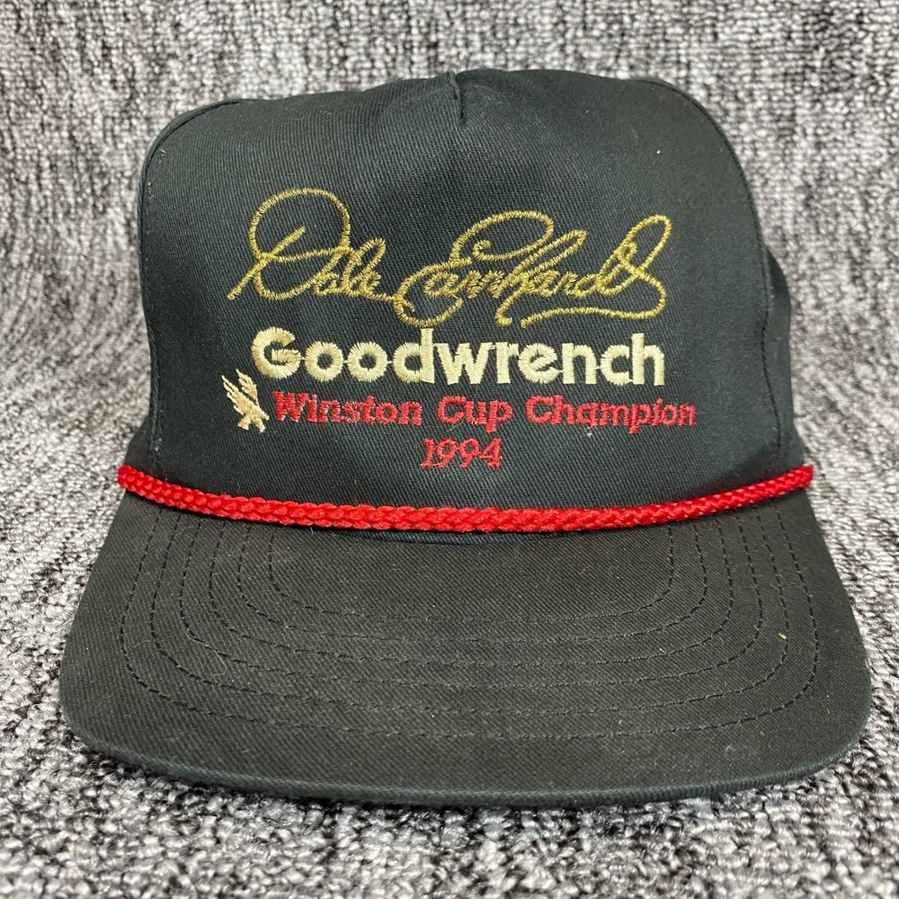 Splinter Dale Earnhardt Hat Mens OSFA Black NASCAR Racing Snapback Cap Vintage